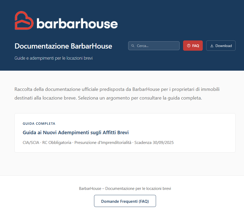 Pagina di dettaglio della comunicazione